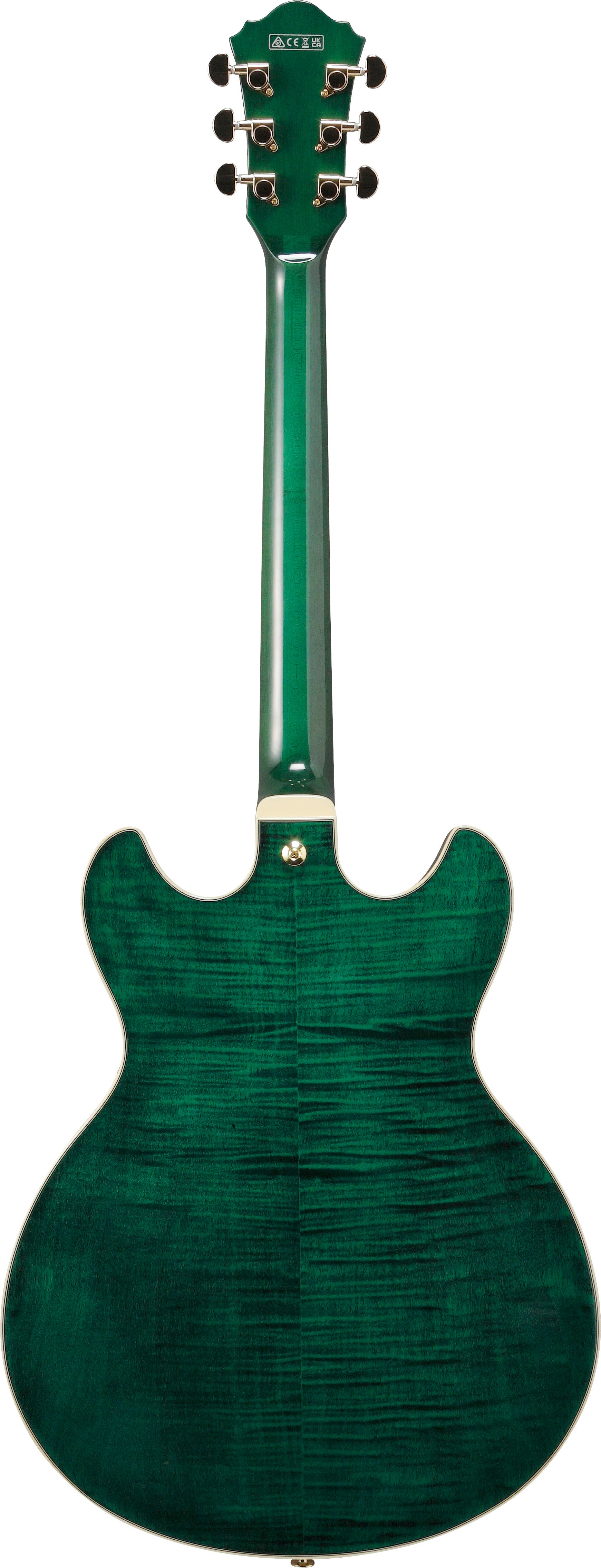 IBANEZ AS93FM TMG Guitarra Eléctrica Transparent Moss Green 3