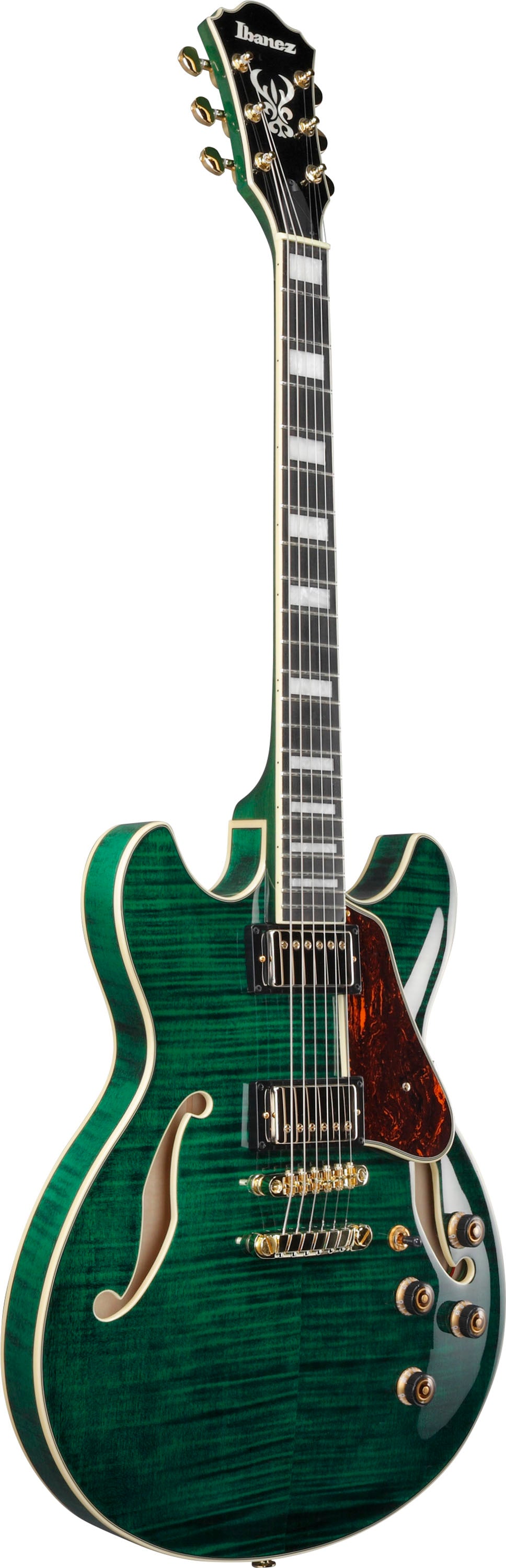 IBANEZ AS93FM TMG Guitarra Eléctrica Transparent Moss Green 2