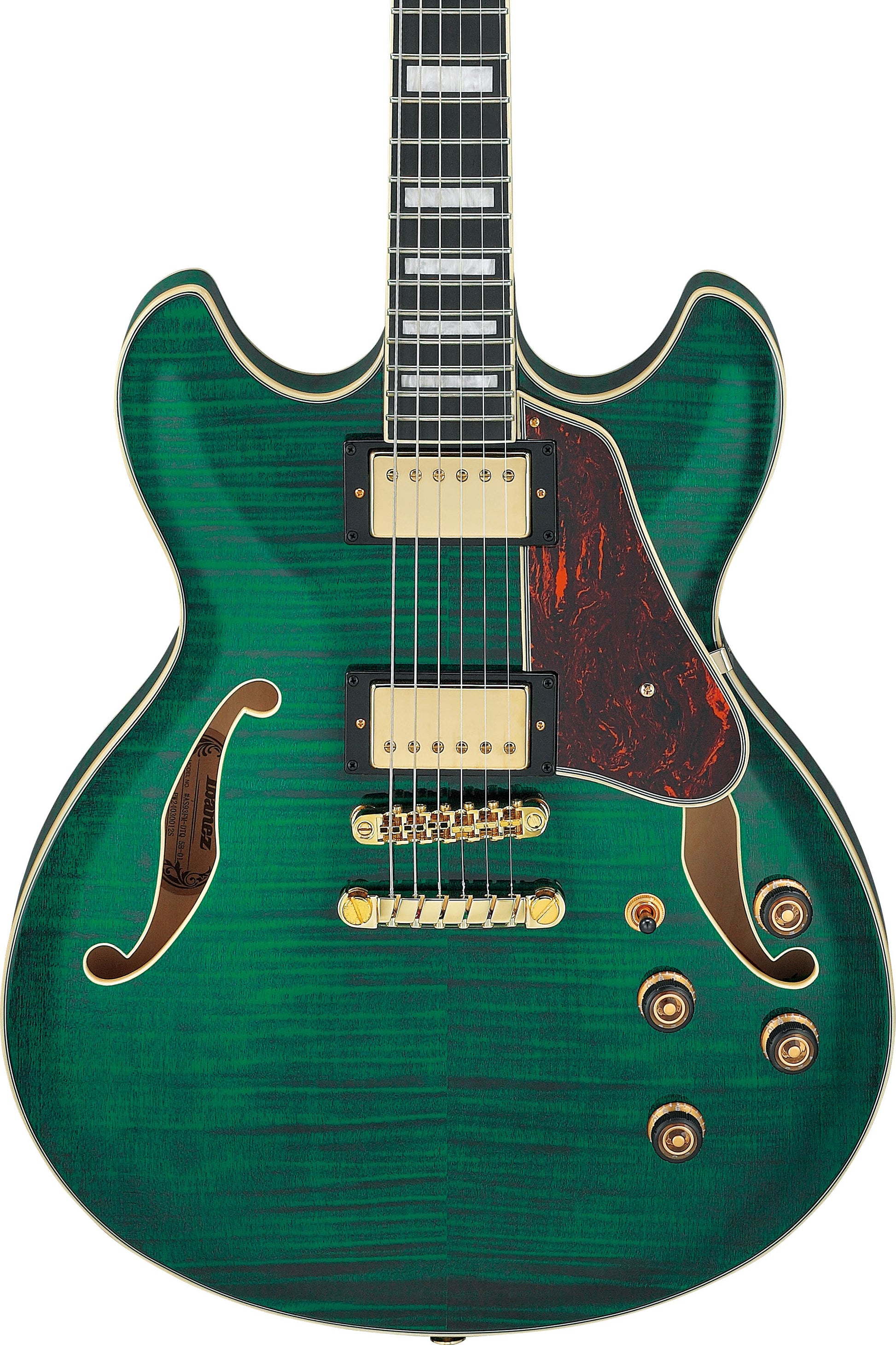 IBANEZ AS93FM TMG Guitarra Eléctrica Transparent Moss Green 4