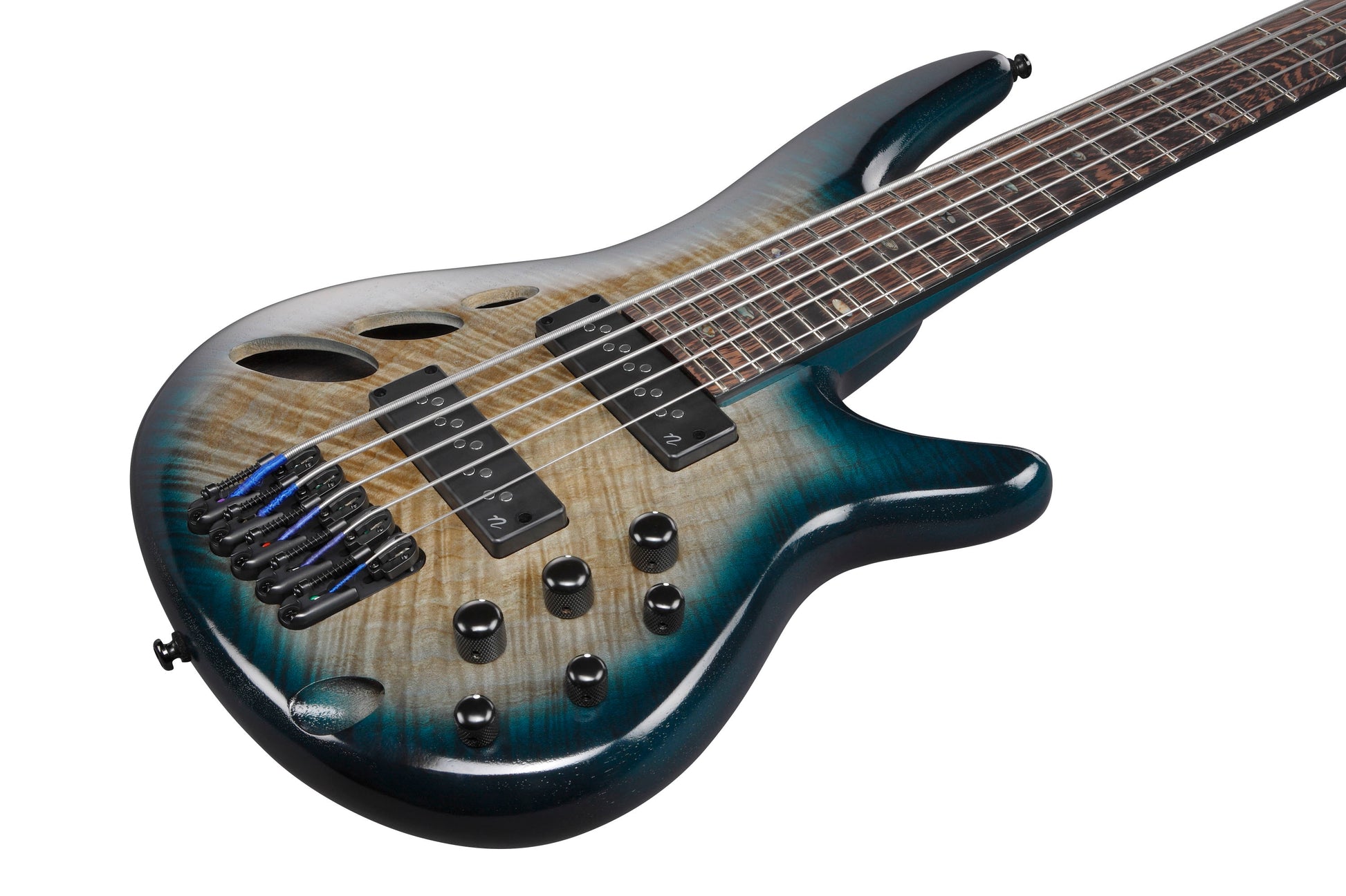 IBANEZ SRD905 CTL Bajo Eléctrico 5 Cuerdas Cosmic Blue Starburst Low Gloss 6