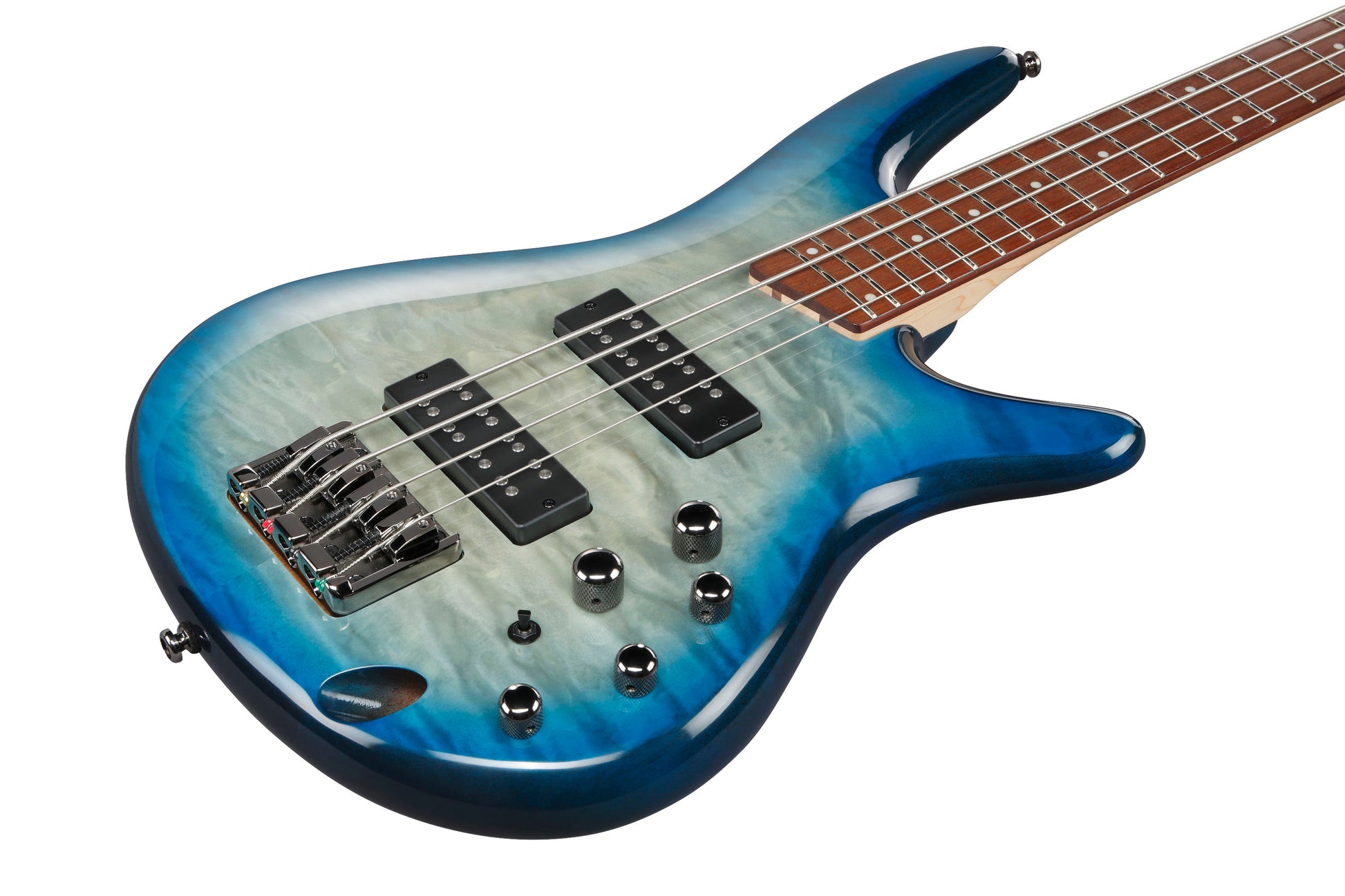 IBANEZ SR400EQM SCB Bajo Eléctrico Stained Cosmic Blue Starburst 6