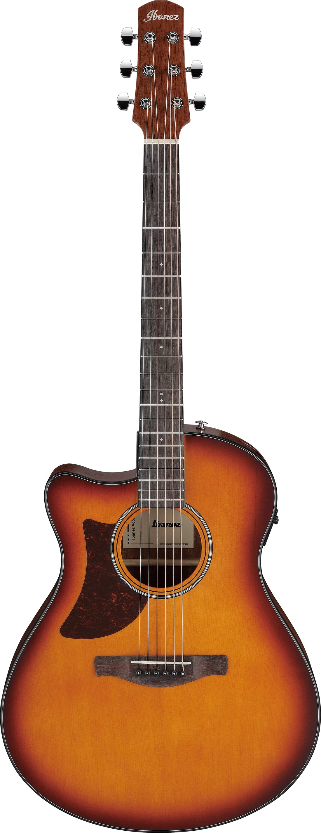 IBANEZ AAM50LCE OLB Guitarra Electroacústica para Zurdos Open Pore Light Brown Sunburst 1