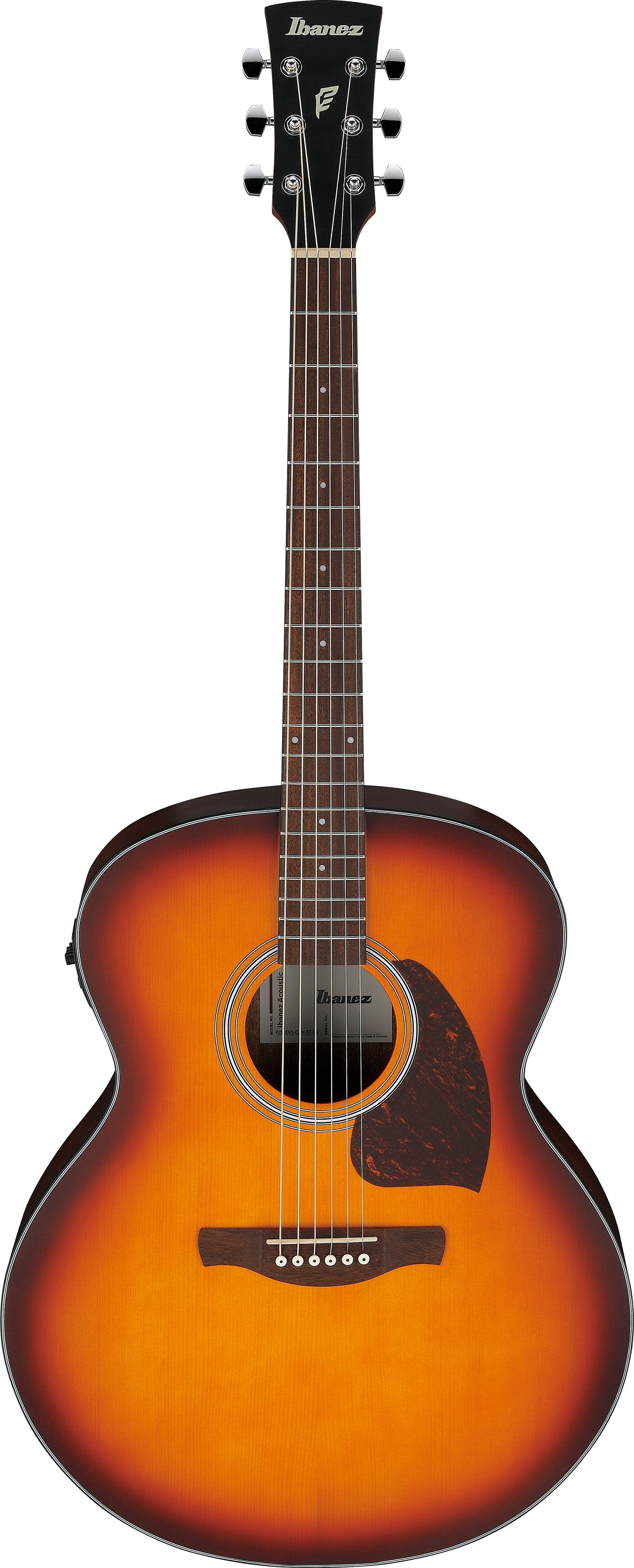 IBANEZ PJ50E OAH Guitarra Electroacústica Open Pore Vintage Amber Sunburst 1