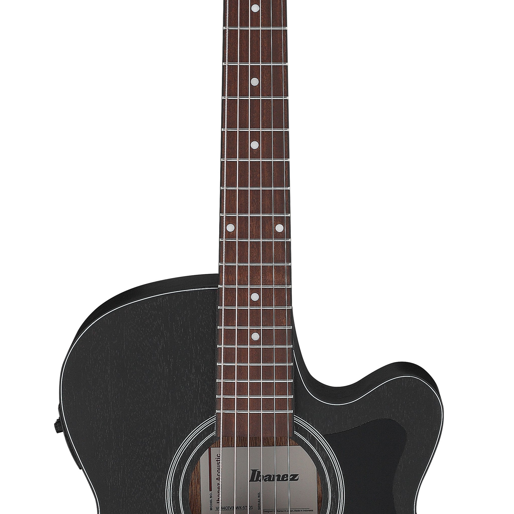 IBANEZ VC44CE WK Guitarra Electroacústica Weathered Black Open Pore 1