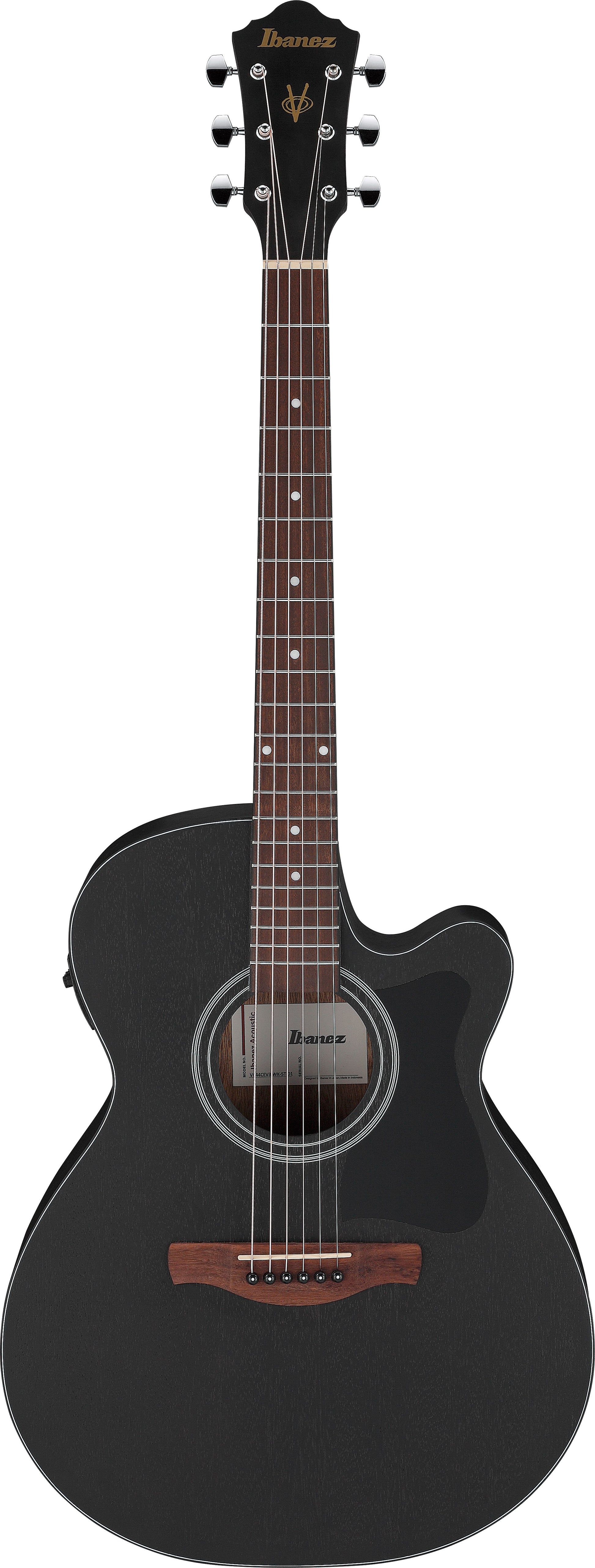 IBANEZ VC44CE WK Guitarra Electroacústica Weathered Black Open Pore 1