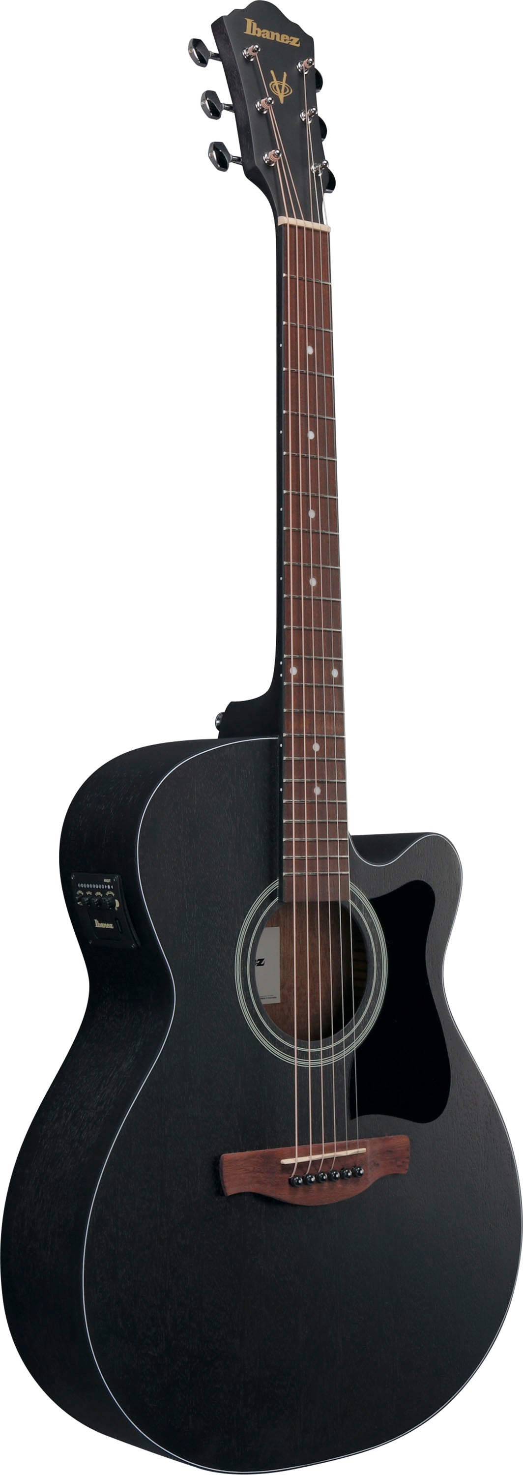 IBANEZ VC44CE WK Guitarra Electroacústica Weathered Black Open Pore 2