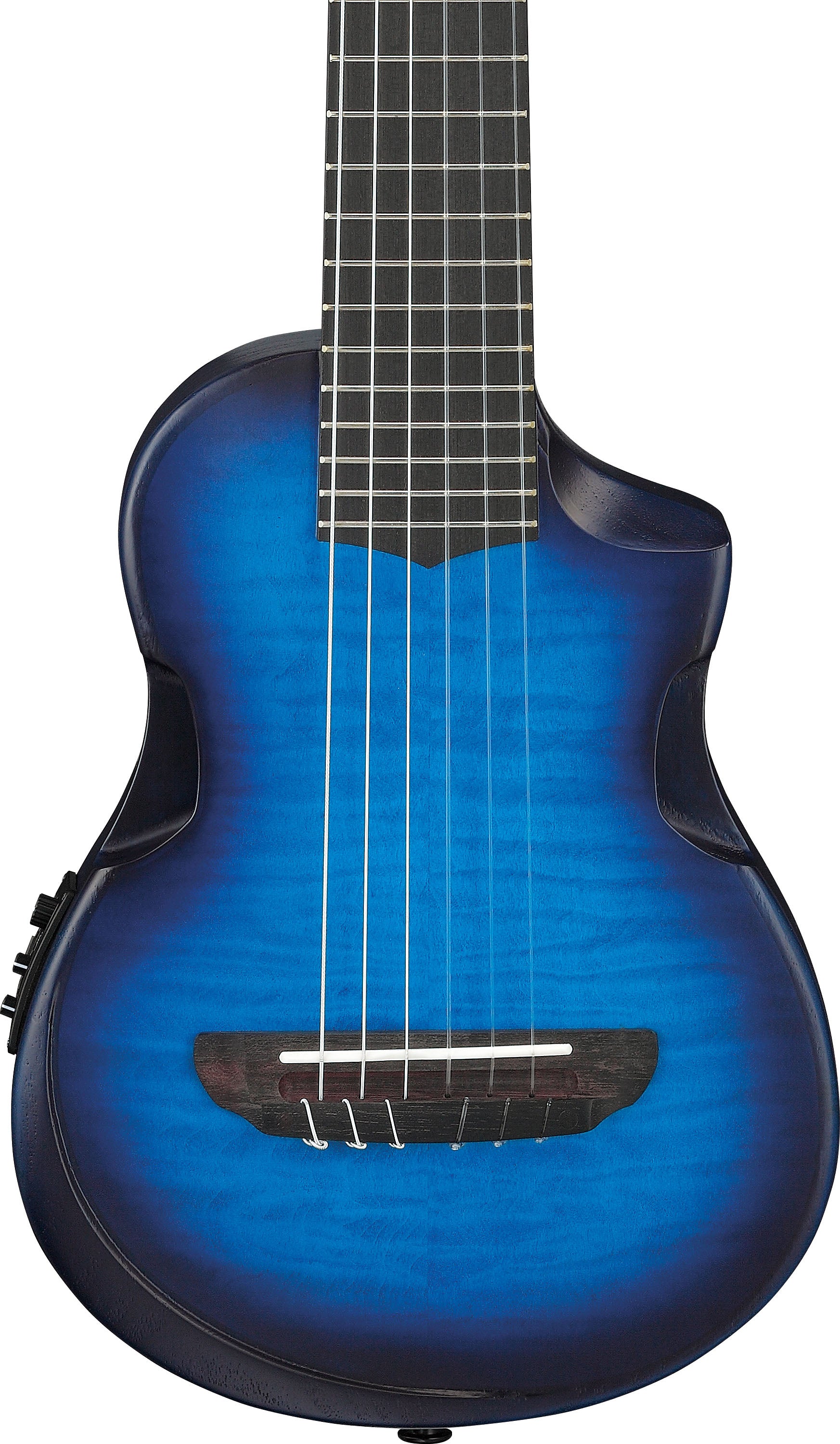 IBANEZ AUP10FMNE TBO Guitarra Acústica Transparent Blue Sunburst Open Pore 4