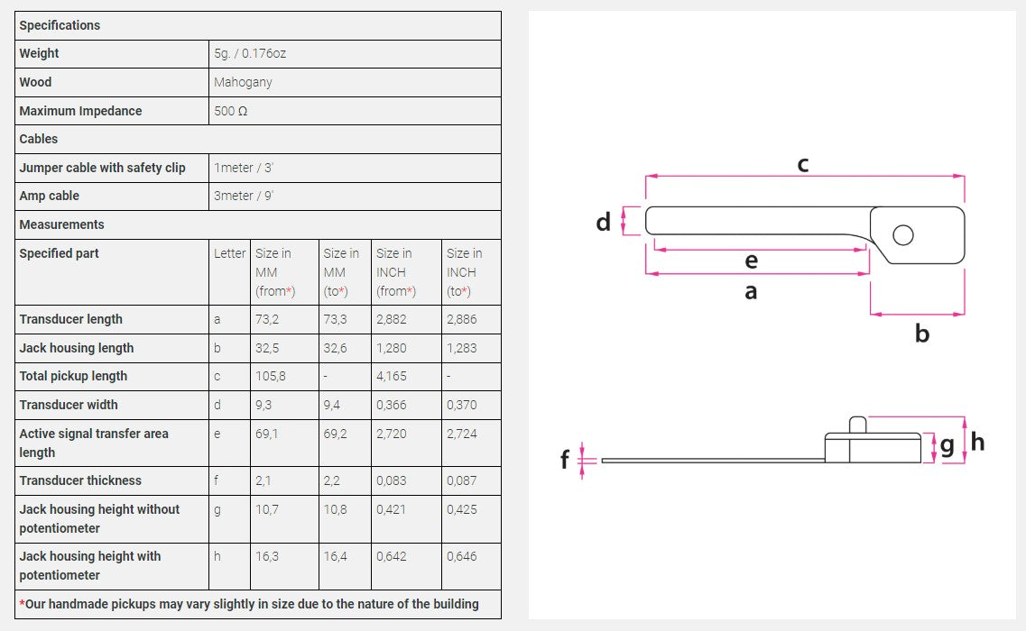 KNA NG-2 Previo Guitarra Española con Control de Volumen 8