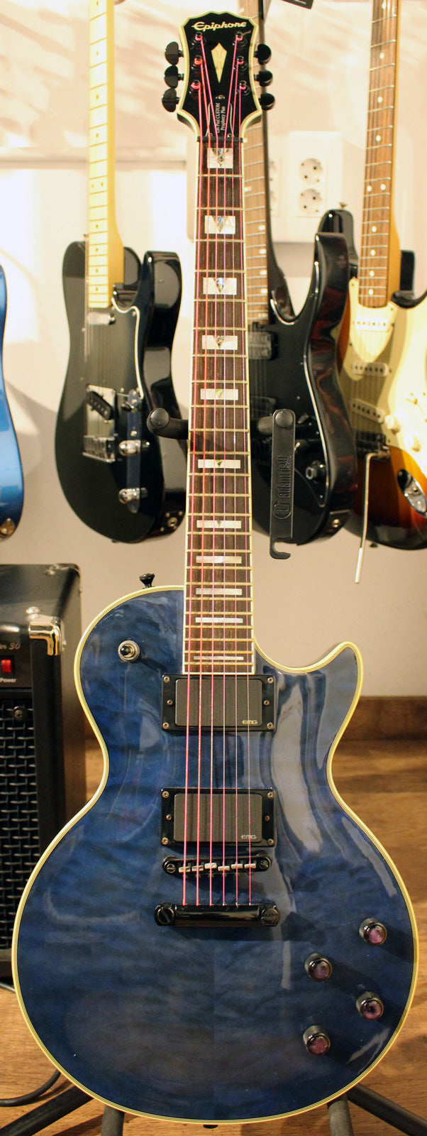 Epiphone Les Paul Prophecy EX MS Guitarra Eléctrica Midnight Sapphire. Segunda Mano 1