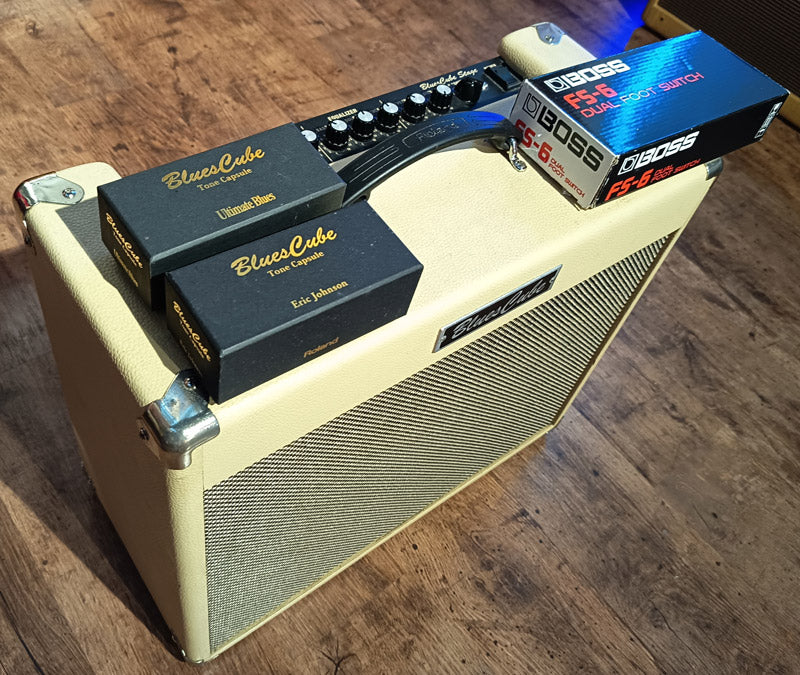 Roland Blues Cube Stage Amplificador Guitarra con 2 Tone Capsule y FS6. Segunda Mano 3