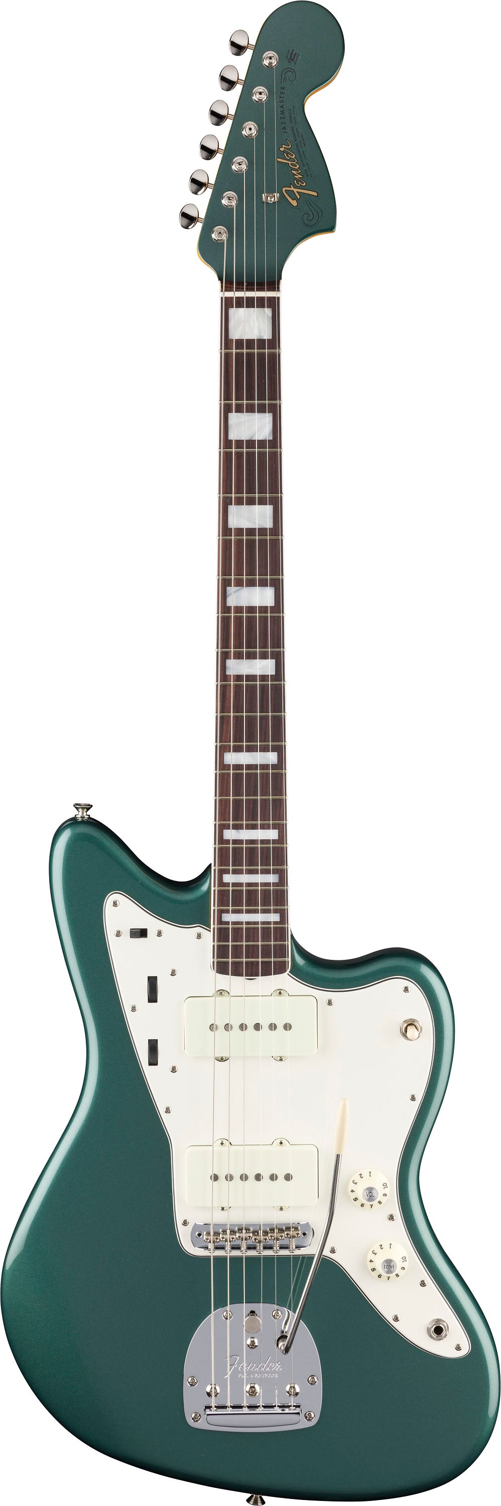 Fender American Vintage II 1966 Jazzmaster RW Guitarra Eléctrica Sherwood Green Metallic 1