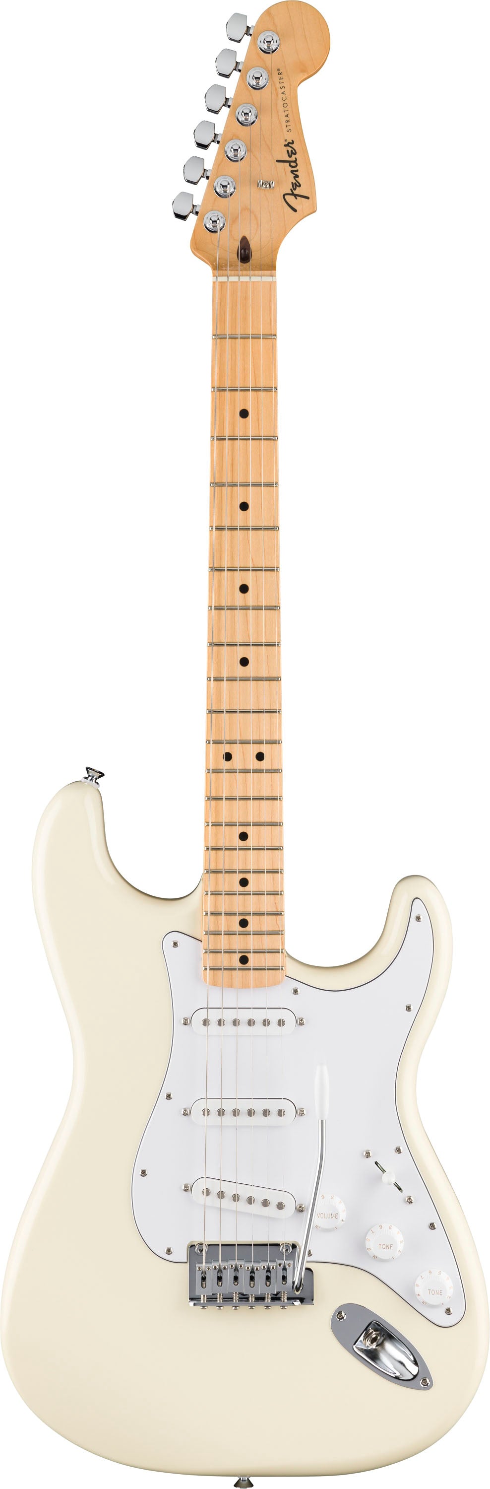 Fender Standard Stratocaster MN Guitarra Eléctrica Olympic White 1