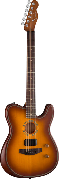 Fender Acoustasonic Standard Telecaster Guitarra Electroacústica Honey Burst 3