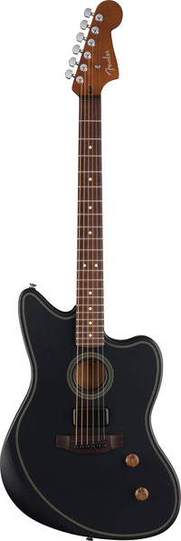 Fender Acoustasonic Standard Jazzmaster Guitarra Electroacústica Negra 1