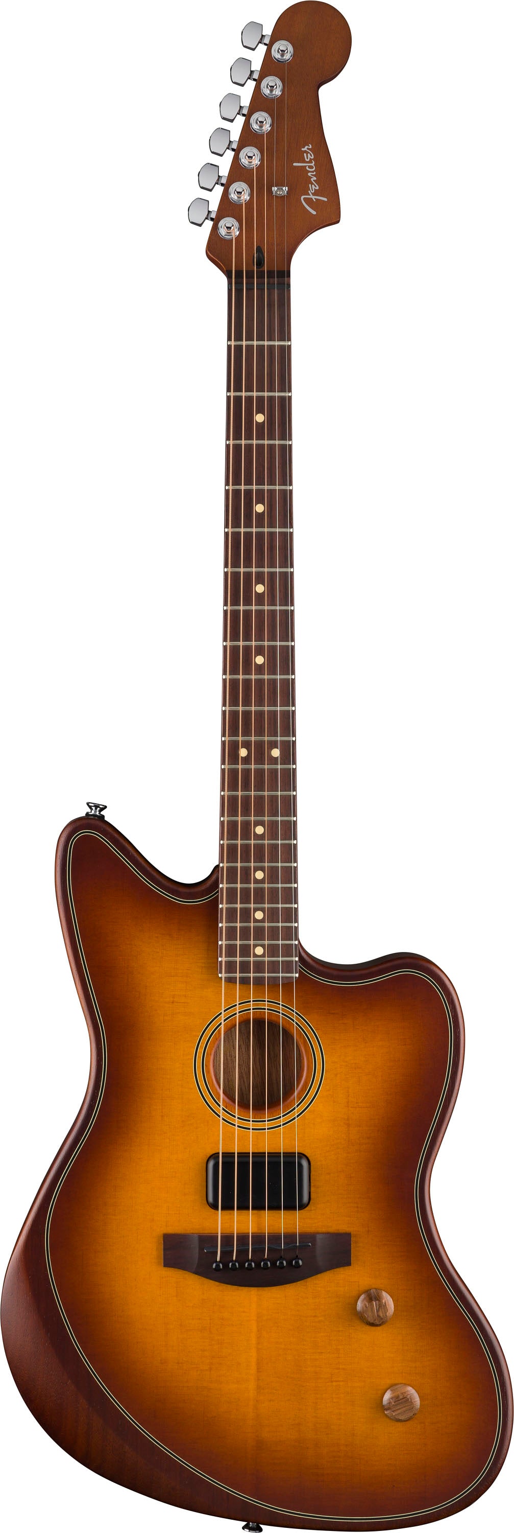 Fender Acoustasonic Standard Jazzmaster Guitarra Electroacústica Honey Burst 1