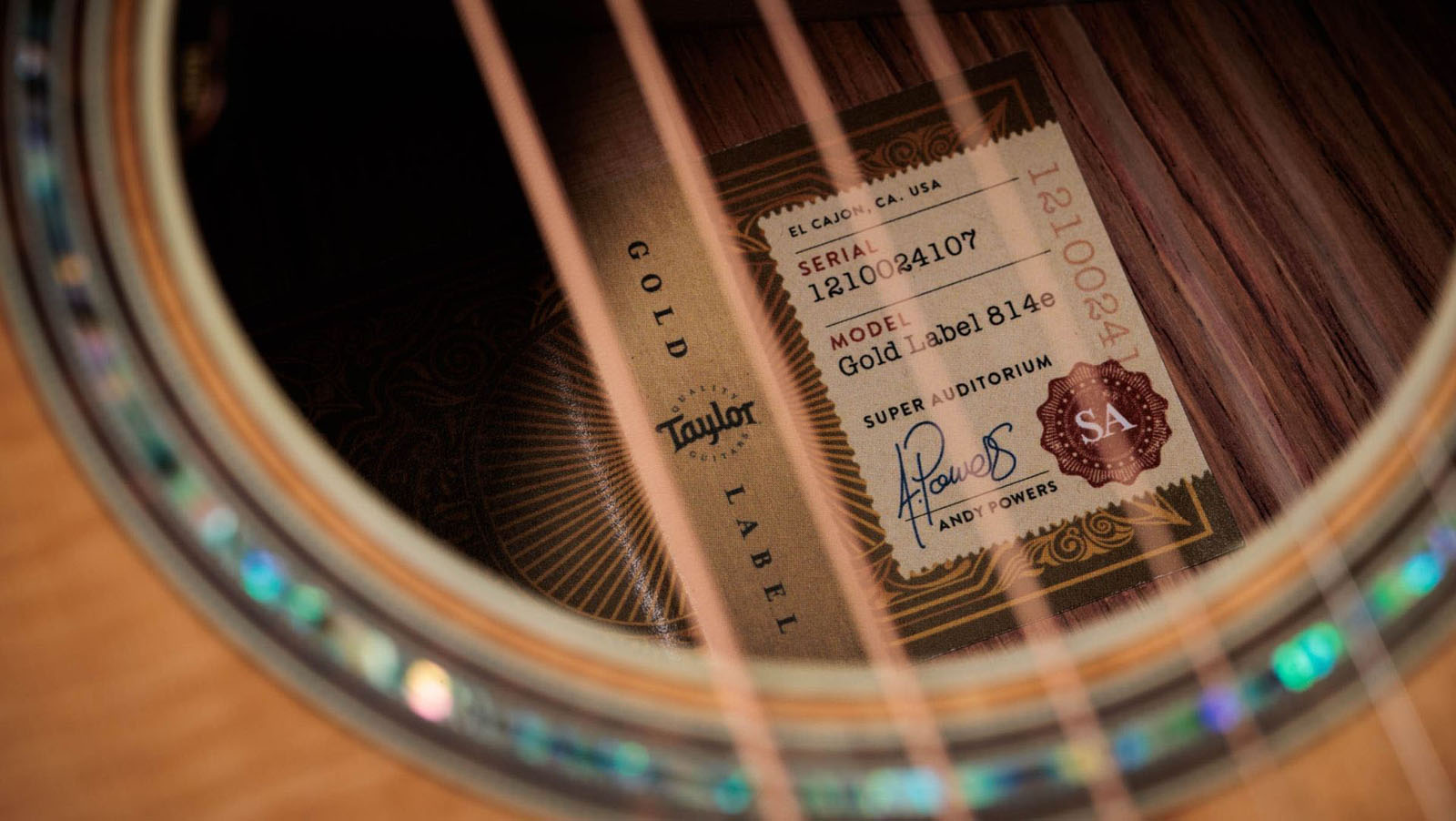 Taylor Gold Label 814E Guitarra Electroacústica Super Auditorio 19