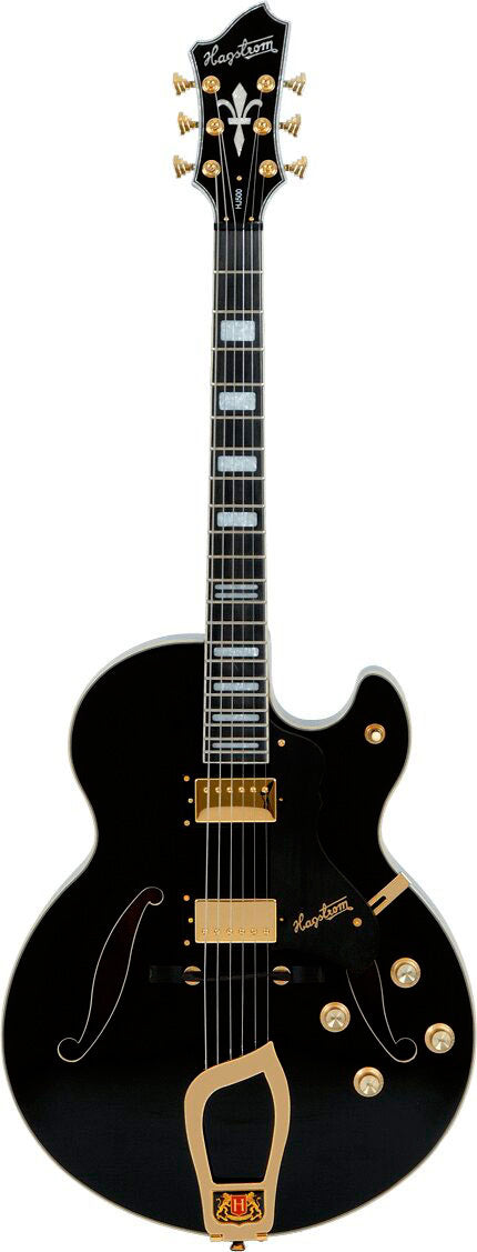 Hagstrom HJ500 BLK Signature Jimmy Daquisto Guitarra Eléctrica Negra 1