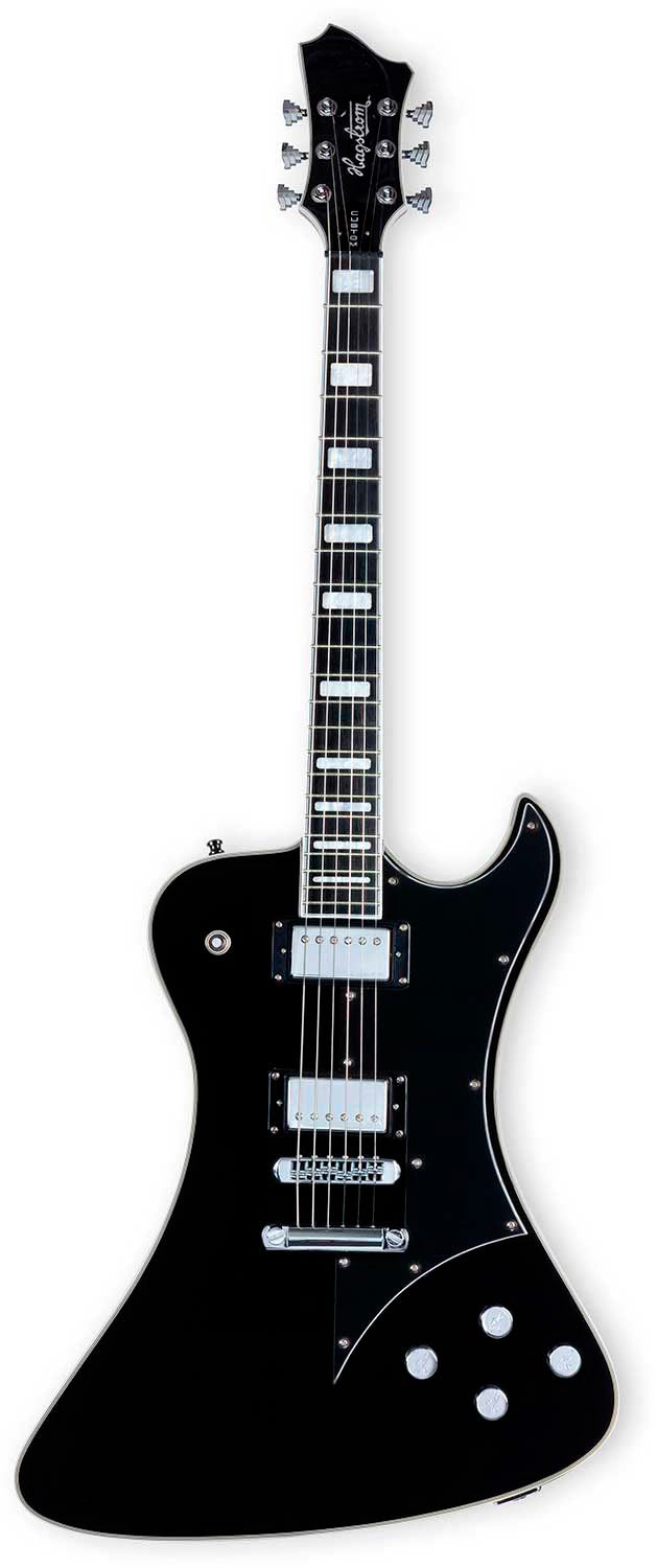 Hagstrom Fantomen Custom BLK Guitarra Eléctrica Negra 1