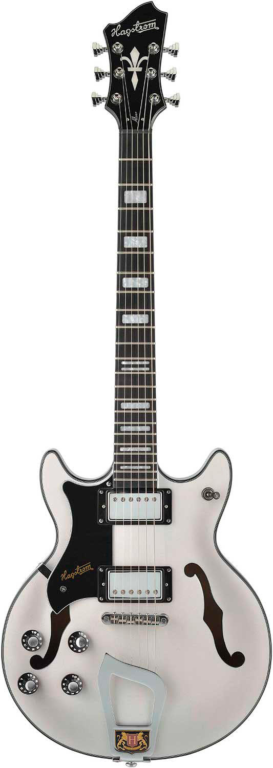 Hagstrom Alvar- L SFT Guitarra Eléctrica para Zurdos Swedish Frost 1