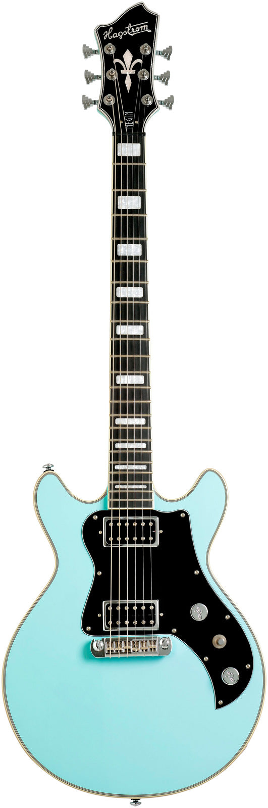 Hagstrom Megin ABE Guitarra Eléctrica Aged Sky Blue 1