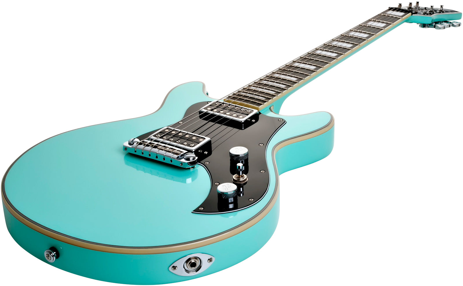 Hagstrom Megin ABE Guitarra Eléctrica Aged Sky Blue 4