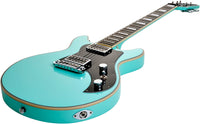 Hagstrom Megin ABE Guitarra Eléctrica Aged Sky Blue 4