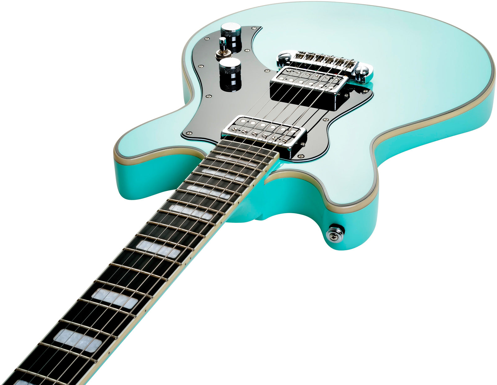 Hagstrom Megin ABE Guitarra Eléctrica Aged Sky Blue 6