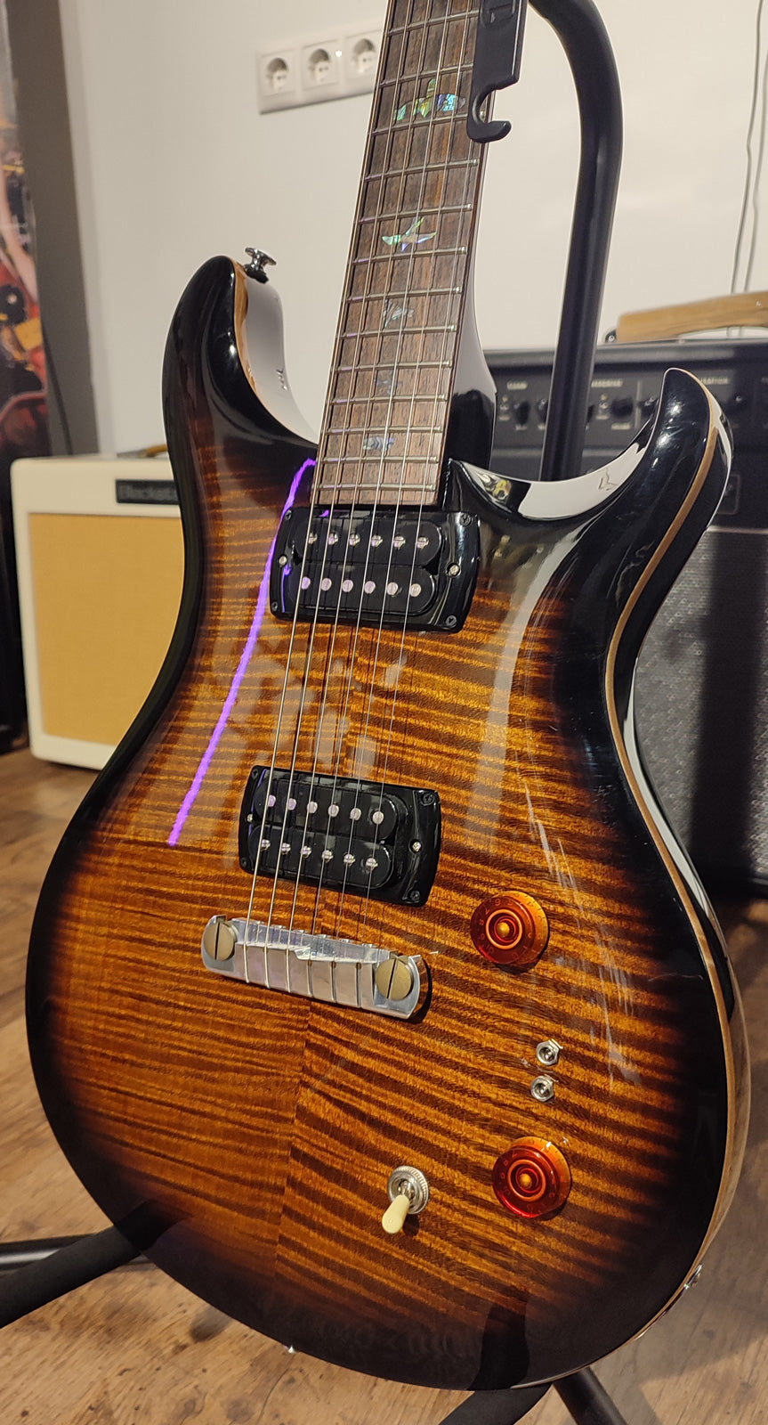 PRS SE Pauls Guitar BGSB Guitarra Eléctrica Black Gold Sunburst. Segunda Mano 2