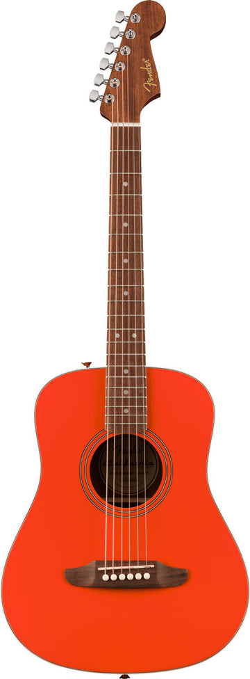 Fender California Standard Redondo Mini WN Guitarra Acústica Fiesta Red 1