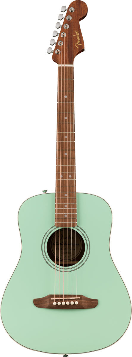 Fender California Standard Redondo WN Mini Guitarra Acústica Surf Green 1