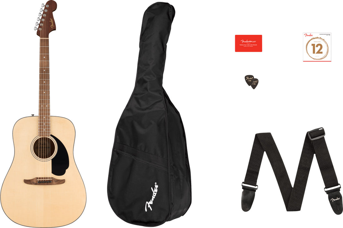 Fender California Standard Redondo Pack Guitarra Acústica Natural 1
