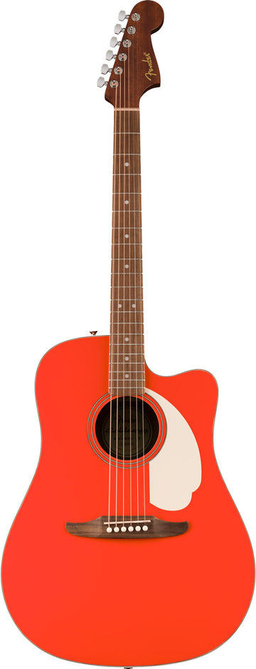 Fender California Standard Redondo CE WN Guitarra Electroacústica Fiesta Red 1