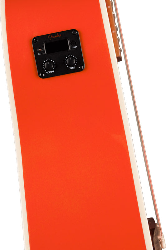 Fender California Standard Redondo CE WN Guitarra Electroacústica Fiesta Red 5