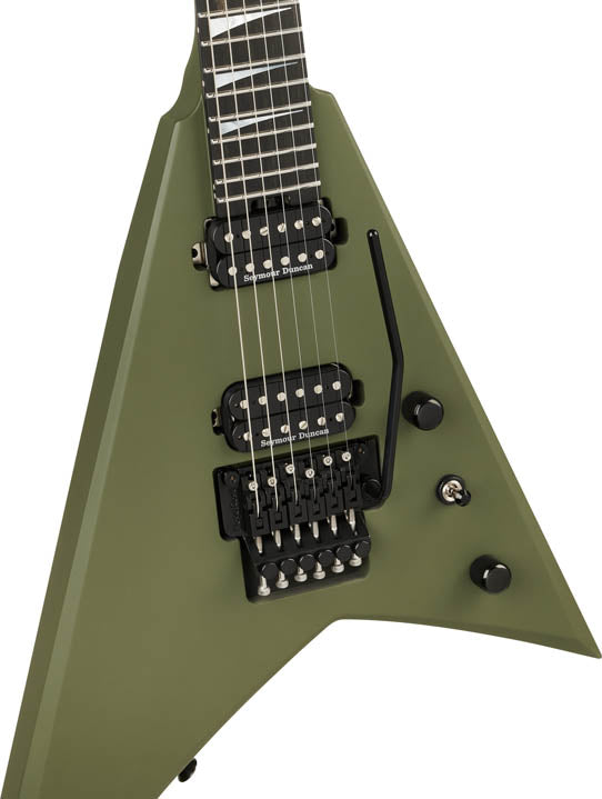 Jackson RR24 American Series Rhodes EB Guitarra Eléctrica Matte Army Drab 4