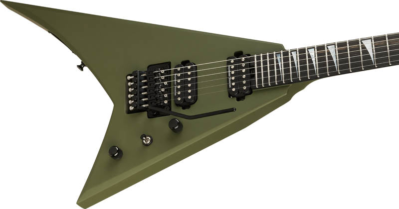 Jackson RR24 American Series Rhodes EB Guitarra Eléctrica Matte Army Drab 3