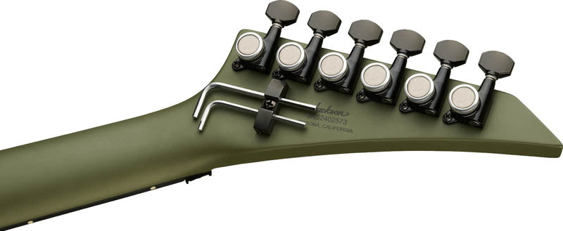 Jackson RR24 American Series Rhodes EB Guitarra Eléctrica Matte Army Drab 6