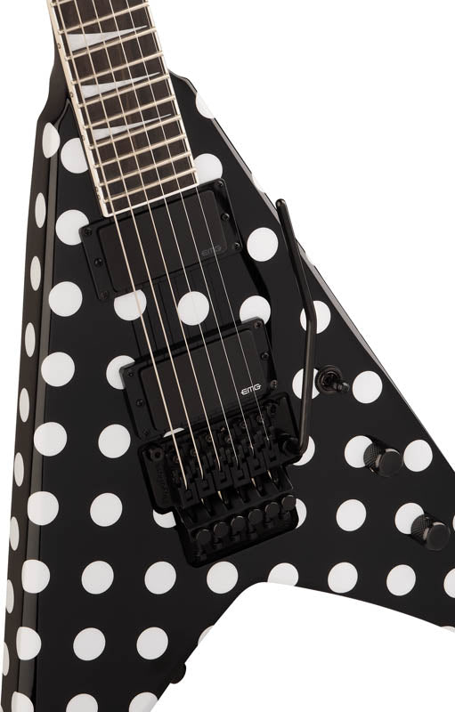 Jackson KV Pro Plus Signature Phil Demmel King V EB Guitarra Eléctrica Polka Dot 4