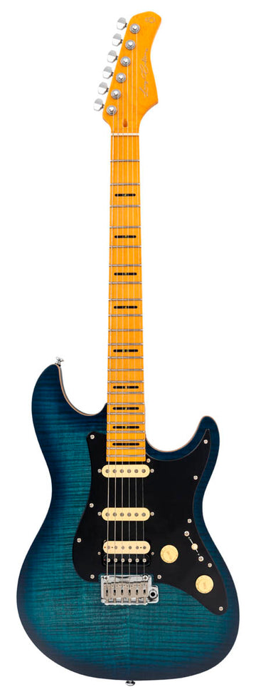 Sire S7 FM New Gen TBL Larry Carlton Guitarra Eléctrica Transparent Blue Satin 1
