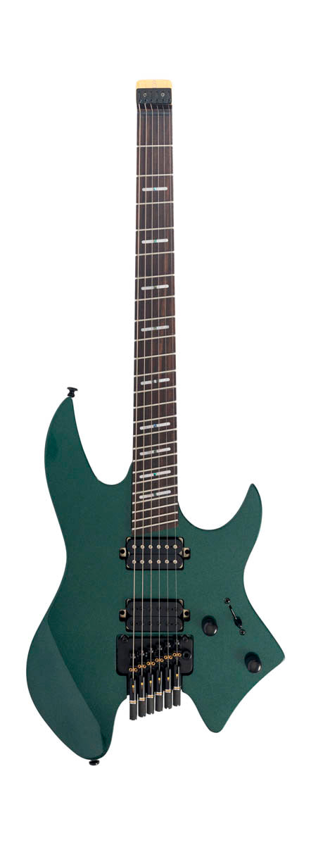 Sire X6 6 Headless MGR Larry Carlton Guitarra Eléctrica Metallic Green 1