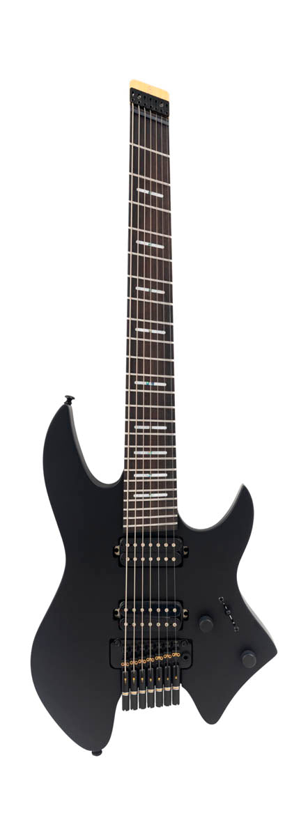 Sire X6 7 Headless BLKS Larry Carlton Guitarra Eléctrica 7 Cuerdas Black Satin 1