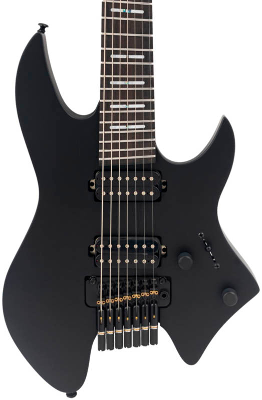 Sire X6 7 Headless BLKS Larry Carlton Guitarra Eléctrica 7 Cuerdas Black Satin 3