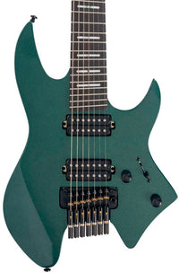 Sire X6 7 Headless MGR Larry Carlton Guitarra Eléctrica 7 Cuerdas Metallic Green 3