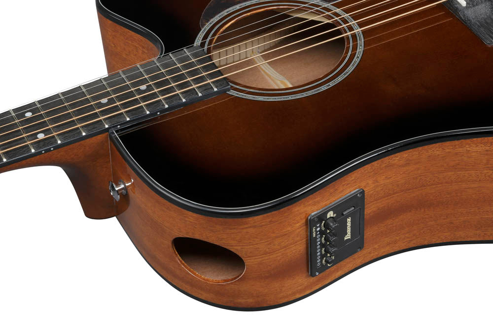 Ibanez AAD51CE DVS Guitarra Electroacústica Grand Dreadnought Dark Violin Sunburst High Gloss 6