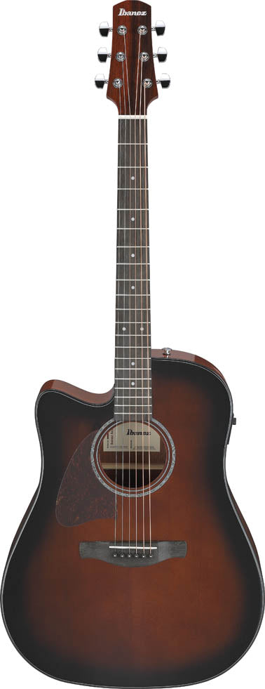 Ibanez AAD51LCE DVS Guitarra Electroacústica para Zurdos Grand Dreadnought Dark Violin Sunburst 1