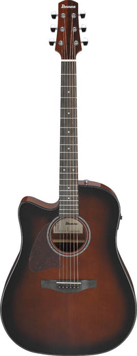 Ibanez AAD51LCE DVS Guitarra Electroacústica para Zurdos Grand Dreadnought Dark Violin Sunburst 1