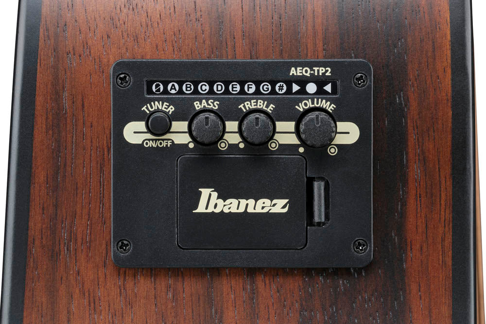 Ibanez AAD70CE TBN Guitarra Electroacústica Grand Dreadnought Transparent Charcoal Burst 4