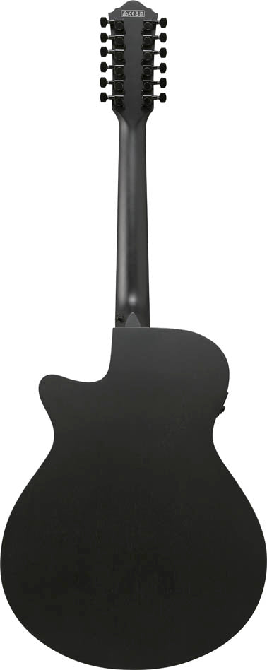 Ibanez AEG1221 BOT Guitarra ElectroAcústica 12 Cuerdas Black Out 2