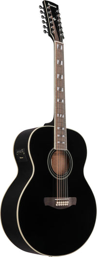 Ibanez AJ7012M1E BK Guitarra ElectroAcústica 12 Cuerdas Jumbo Black High Gloss 3
