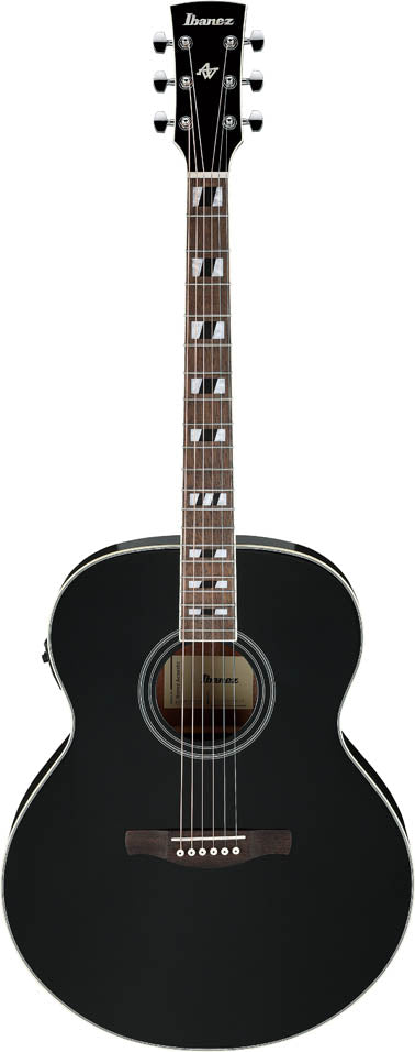 Ibanez AJ70M1E BK Guitarra ElectroAcústica Jumbo Black High Gloss 1