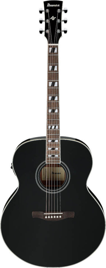 Ibanez AJ70M1E BK Guitarra ElectroAcústica Jumbo Black High Gloss 1